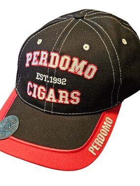 Perdomo Cap Unisex Embroidered CIGARS EST.1992 Black Red Bottle Opener